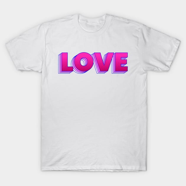 Love is a magic word T-Shirt by showmemars